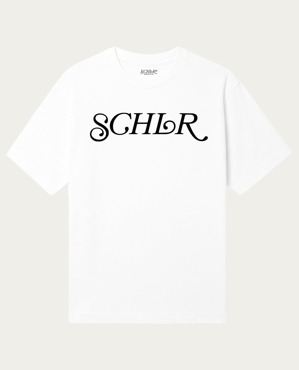 SCHLR Signature Logo Premium WhiteT-shirt
