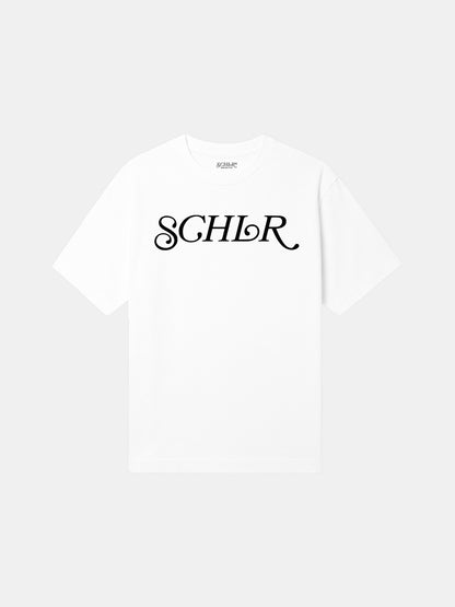 SCHLR Signature Logo Premium WhiteT-shirt