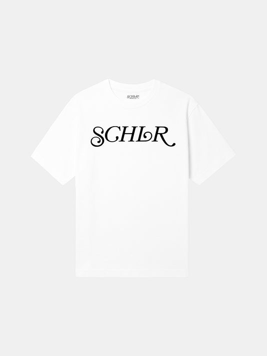 SCHLR Signature Logo Premium WhiteT-shirt