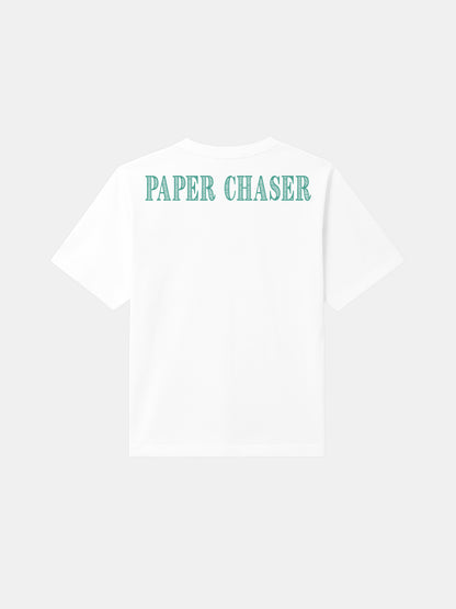 Paper Chaser White cotton-jersey T-shirt