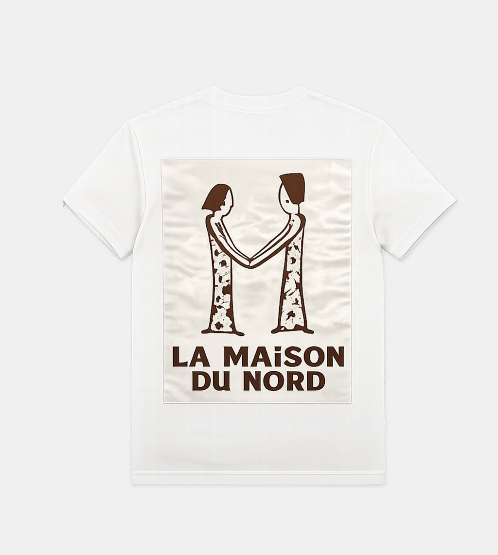 Le Nord Satin Signature T-Shirt Brown Satin