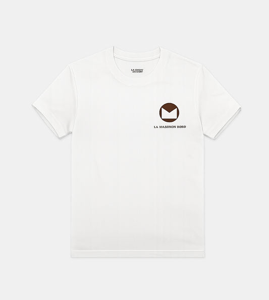 Le Nord Satin Signature T-Shirt Brown Satin