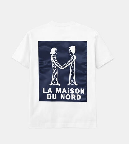 Le Nord Satin Signature T-Shirt Navy Satin