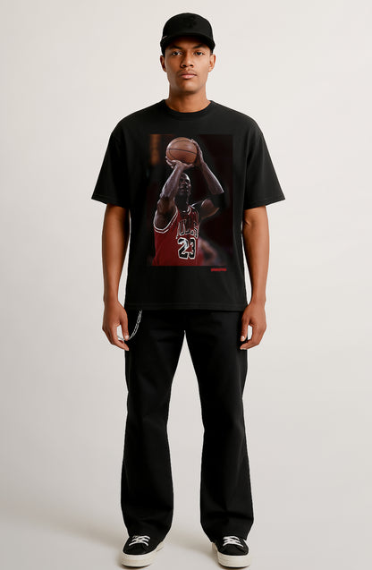 Next Level Black Cotton-Jersey T-Shirt