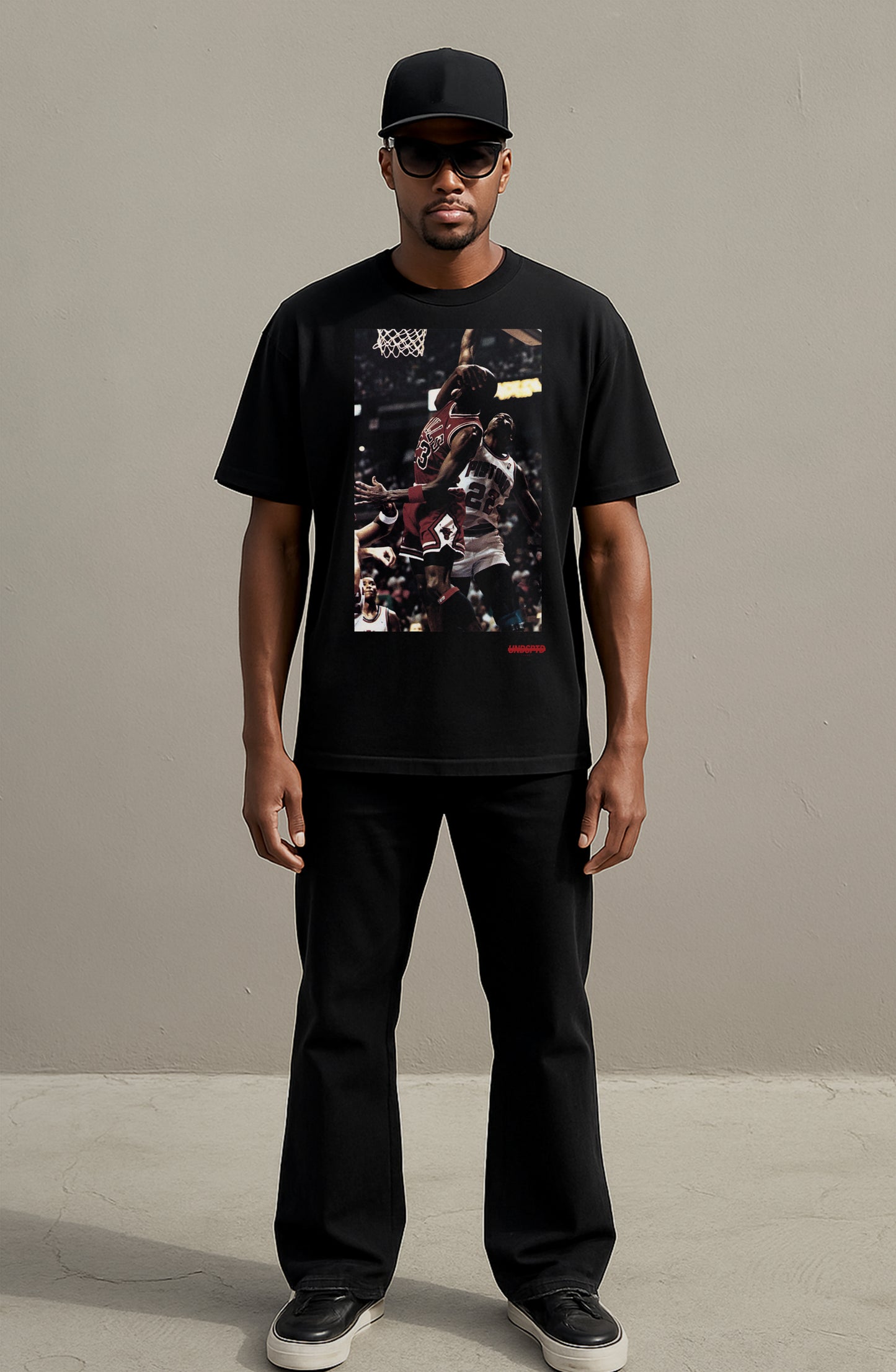 Unstoppable MJ Black Cotton-Jersey T-Shirt