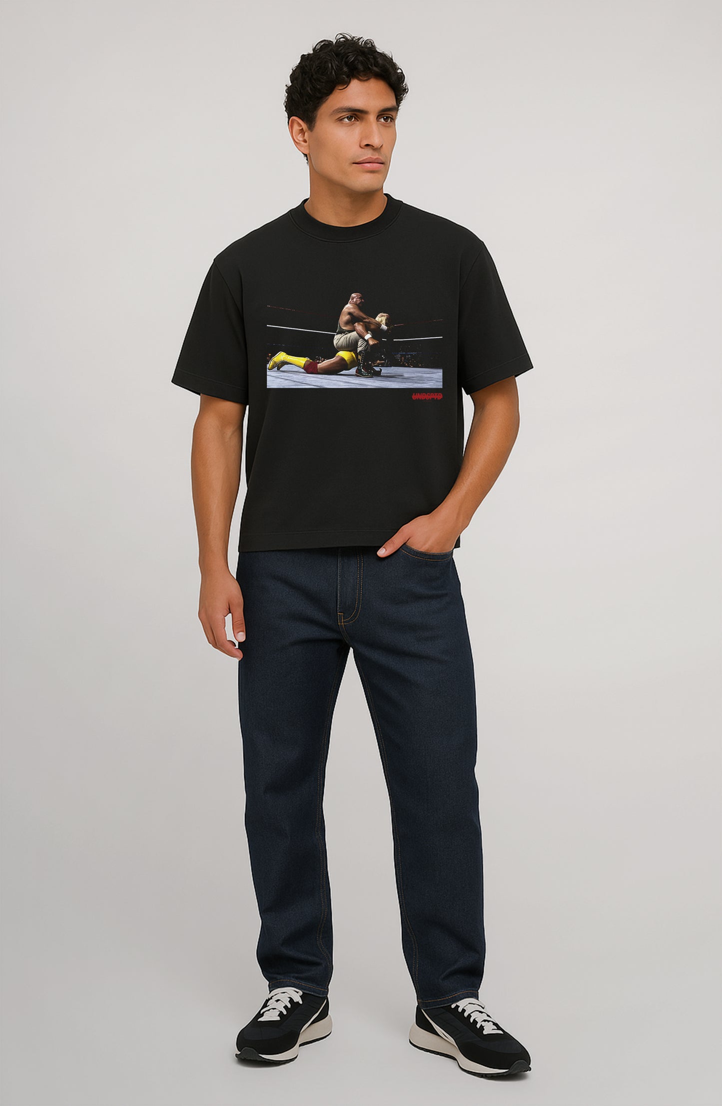 Main Event Black Cotton-Jersey T-Shirt