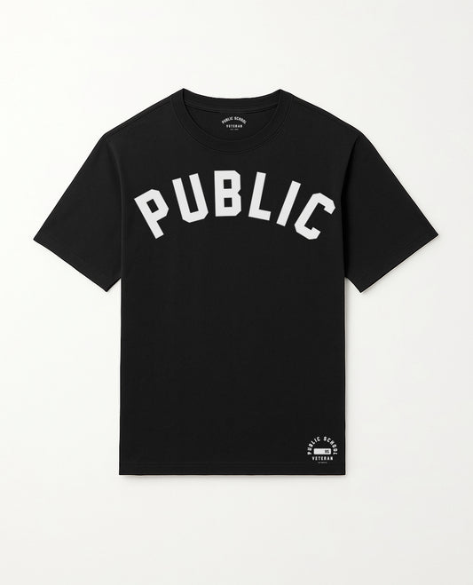 Public School Veteran Black T-Shirt