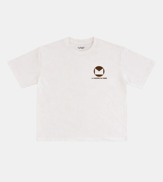 Le Classique Signature T- Shirts White & Brown