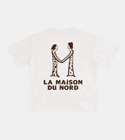 Le Classique Signature T- Shirts White & Brown