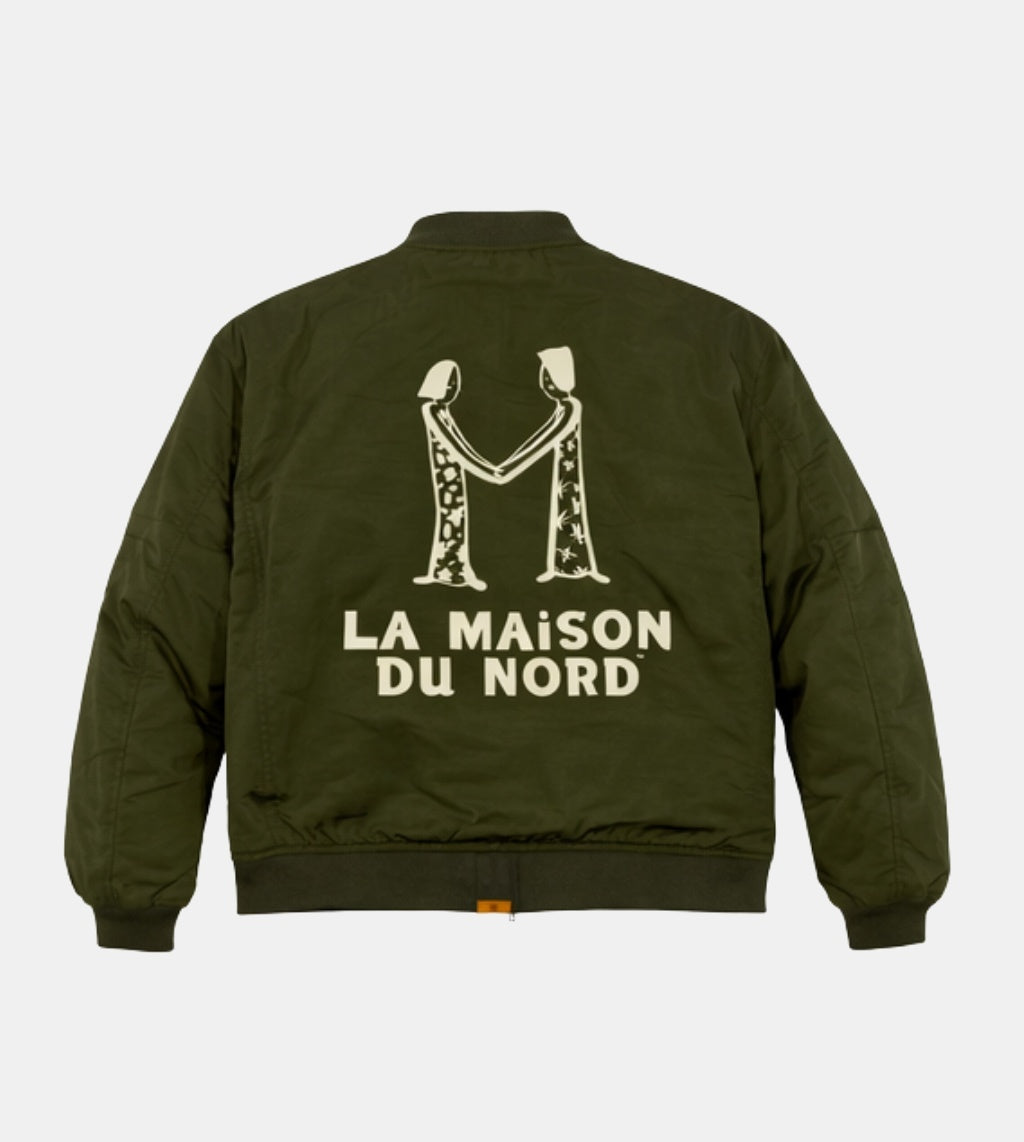 Le Blouson Nord Bomber Jacket Olive Green
