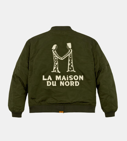 Le Blouson Nord Bomber Jacket Olive Green