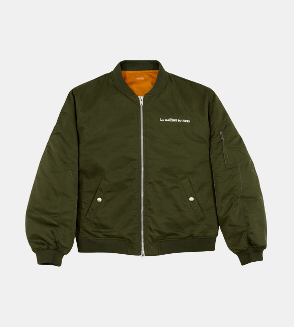 Le Blouson Nord Bomber Jacket Olive Green