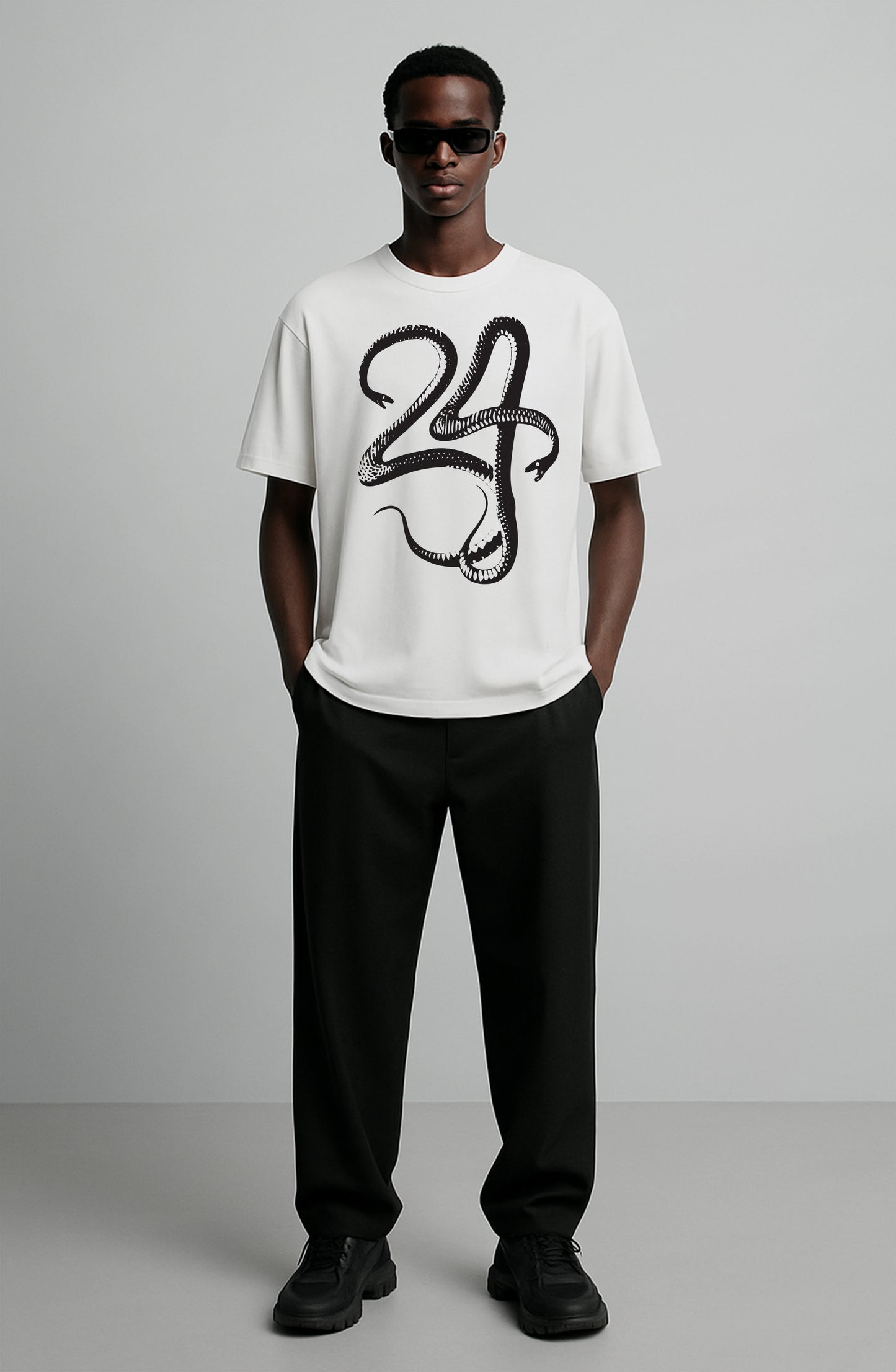 Mamba Forever White Jeresy Knit T-shirt