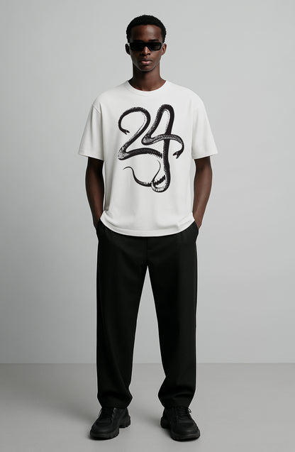 Mamba 24 Forever White Jeresy Knit T-shirt
