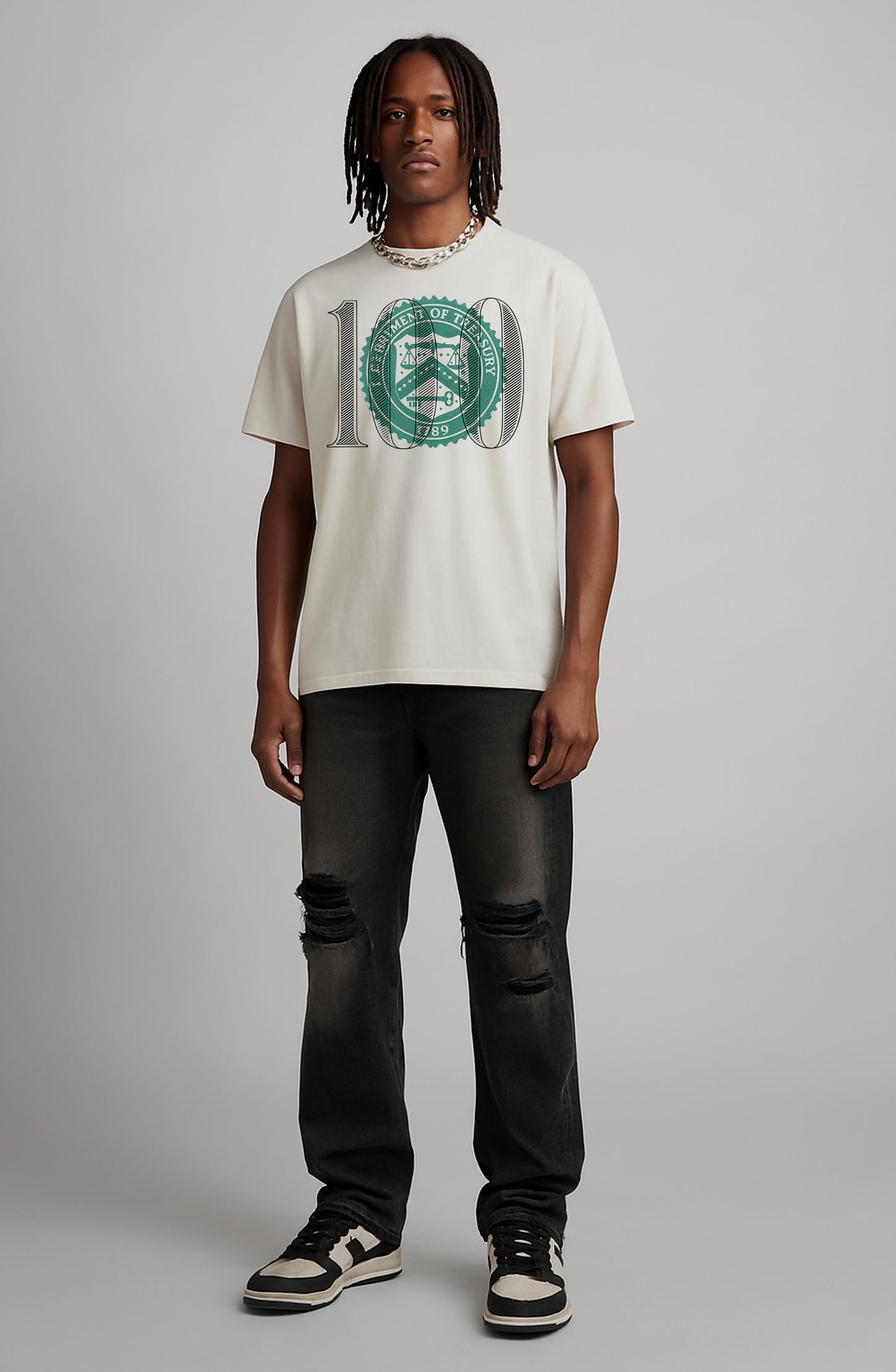 Paper Chaser White cotton-jersey T-shirt