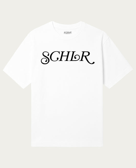 SCHLR Signature Logo Premium WhiteT-shirt