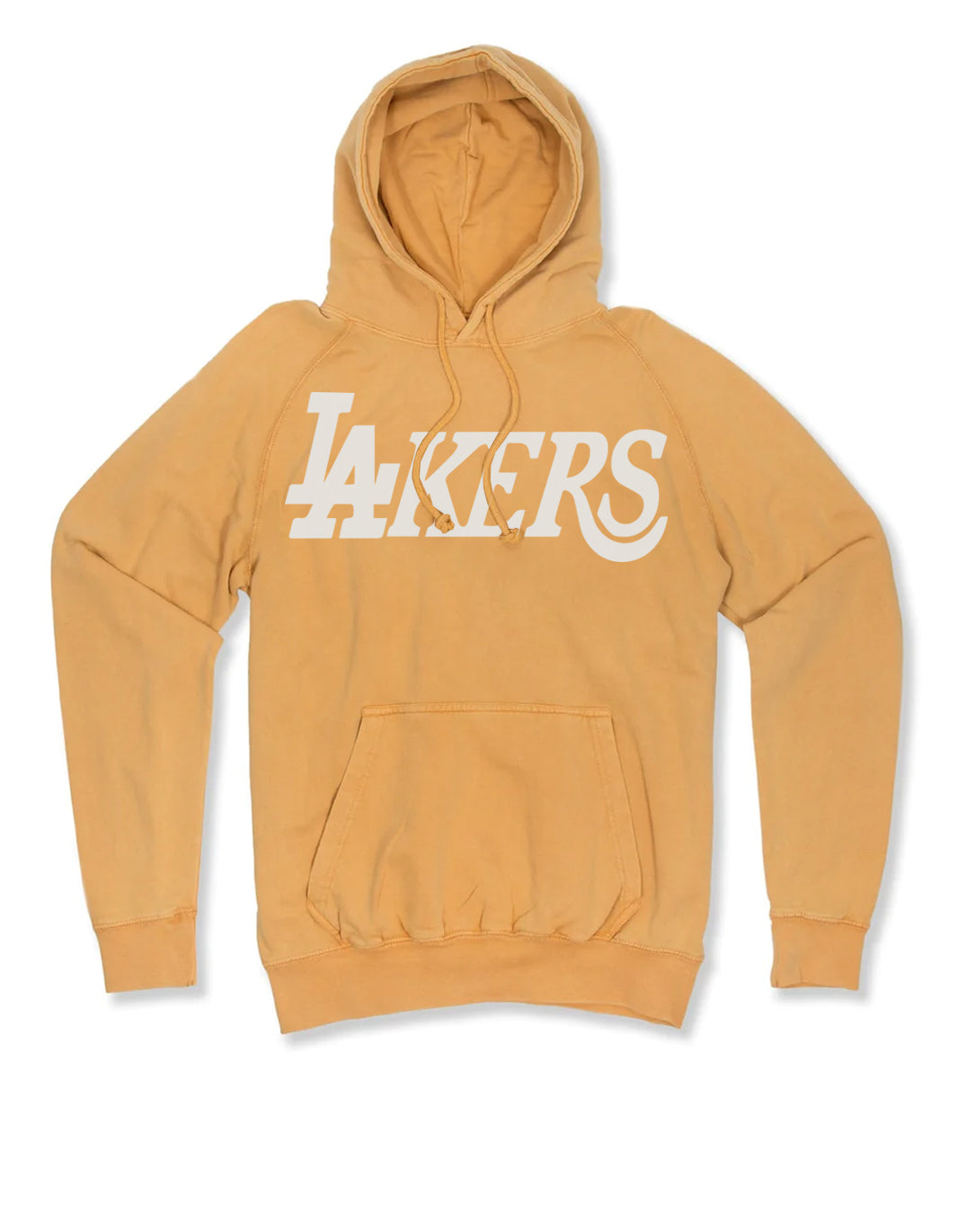 Lakers x Dodgers Gold Vintage Wash Champion Hoodie