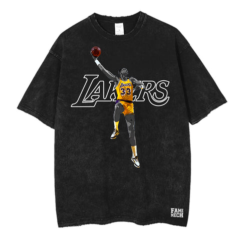 Lakers Kareem Abdul-Jabbar inspired MVP Collection Vintage Series  T-shirt