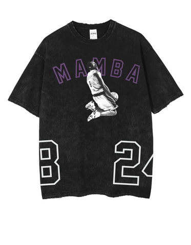 Kobe Mamba Vintage Wash T-shirt 8 24 Mamba Forever G.O.A.T. Collection