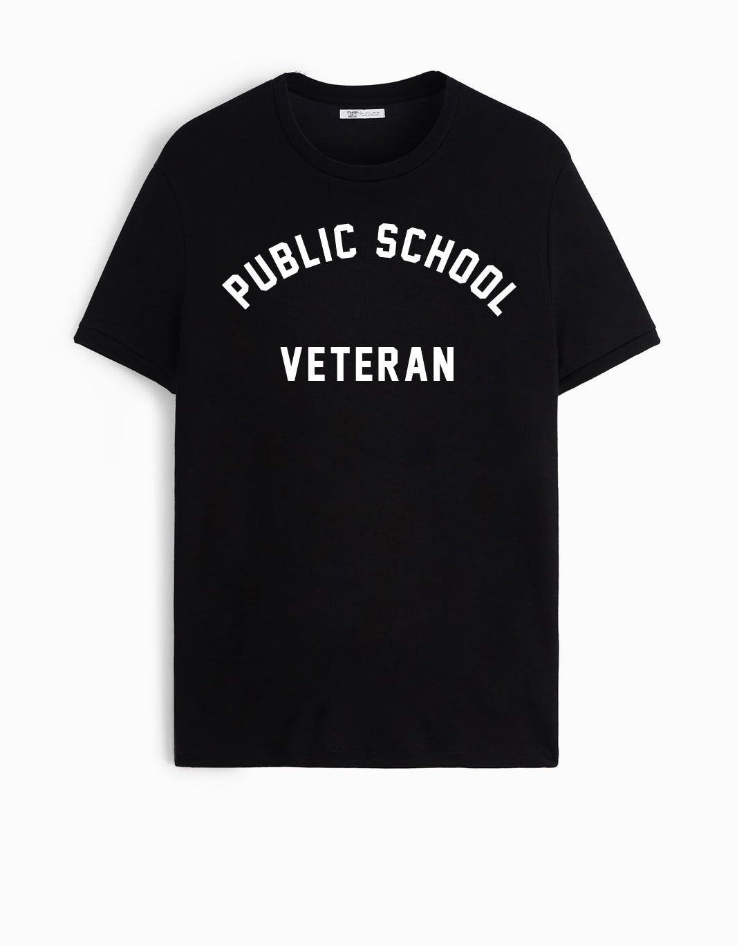 Public School Veteran Black T-Shirt