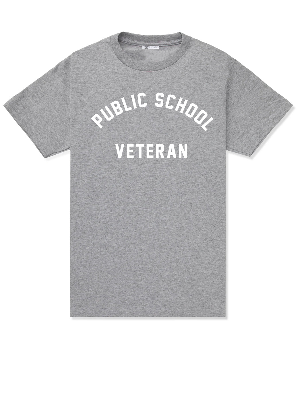 Public School Veteran Athletic Grey Cotton Jersey T-Shirt